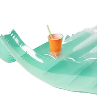 Waterhan Grand Fauteuil Gonflable Classique Transparent en PVC pour Piscine, Chaise Longue de Plage, Canapé Flottant pour Enfants et Adultes