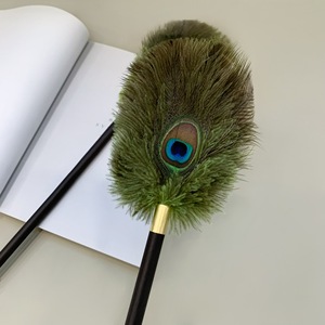 Plumeau en plumes de paon Siyu 30-45 cm, outil de nettoyage décoratif fait main - Product Image 2