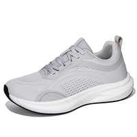 Chaussures de course pour hommes, grande taille, coupe large, en tricot, avec fibre de carbone, pour la course à pied