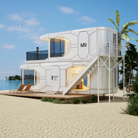 Maison-capsule préfabriquée, cabine modulaire portable, design innovant pour les stations touristiques et les camps culturels