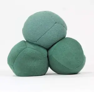 set of three hack sack bean bag Stuffed Cashmere Balls synthetic suede fabric juggling balls