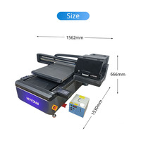 Profesyonel 6090 UV Yazıcı 3 Kafa I3200 I1600 Xp600 CMYK+W+V Düz Yataklı UV Baskı Makinesi 3D Kabartmalı Ahşap Akrilik için