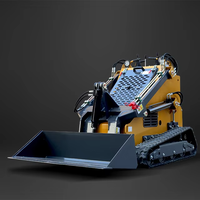 Mini-chargeuse compacte articulée CE EPA pour usage domestique, avec moteur diesel Briggs & Stratton et pompe Eaton, faible encombrement