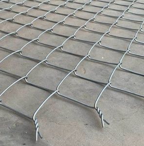 Barrière utilisée commune enduite de maille de cyclone de maillon de chaîne de PVC vert Offre Spéciale imperméable - Product Image 3