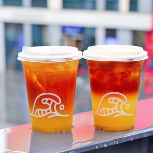 Bicchieri <span class=keywords><strong>di</strong></span> <span class=keywords><strong>Plastica</strong></span> per <span class=keywords><strong>Caffè</strong></span> e Acqua con Logo Stampato, Bicchieri per Succo con Coperchio, Monouso a Colori, 24Oz 12Oz 16oz Trasparenti in PET a Forma <span class=keywords><strong>di</strong></span> U 20 Oz - Product Image 3