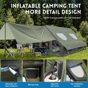 12 ㎡ 8-10 personnes grande tente de fête de <span class=keywords><strong>mariage</strong></span> imperméable familiale de luxe en plein air tente gonflable de voyage <span class=keywords><strong>pour</strong></span> le camping - Product Image 2