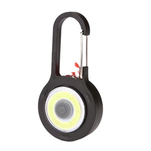 Mini Linterna LED Portátil de Llavero, Luz Blanca COB, Lámpara para Mochila de Senderismo y Camping, Alimentada por Batería, Botón de Encendido, Material ABS - Product Image 4
