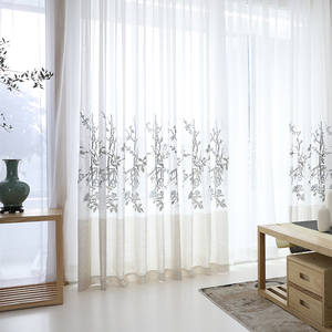 Cortinas de sala de estar listas para Innermor <span class=keywords><strong>con</strong></span> elegante tela bordada, elegante escaparate - Product Image 2