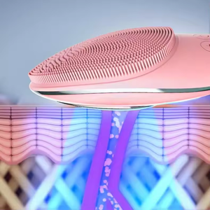 Sikat pembersih wajah elektrik ultrasonik, perangkat kecantikan penggunaan di rumah baru, Sikat pembersih wajah silikon ultrasonik panas 2025 - Product Image 3
