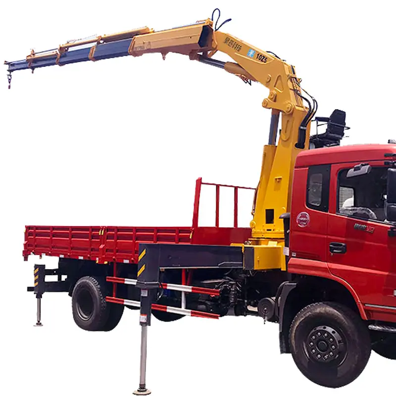 10 ton 22000lbs mini grua crane truck folding articulate boom for sale