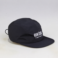 Casquette de sport en polyester imperméable pour la course et le camping, casquette de baseball snapback en nylon vierge à 5 panneaux
