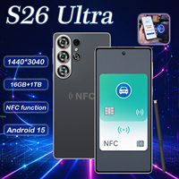 Ponsel Android 15 S26ULTRA Canggih Dengan NFC, Memori Internal 16GB 1TB, Layar 1440*3120 Dari Pemasok Pabrik Cina