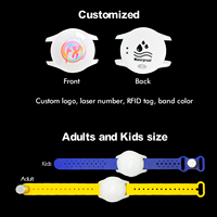 Pulsera con Temporizador Programable, Control de Acceso, Juegos al Aire Libre, Temporizador LED para Parques Infantiles