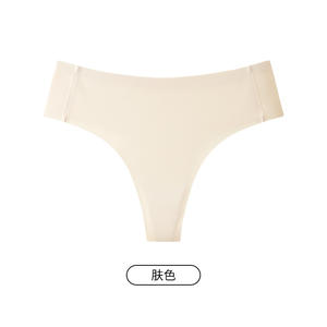 Ventes en gros de sous-vêtements pour femmes en soie glacée d'été, taille mi-haute, multicolores, pour le <span class=keywords><strong>yoga</strong></span>, le sport, le quotidien, lingerie intérieure, culottes sans couture - Product Image 5