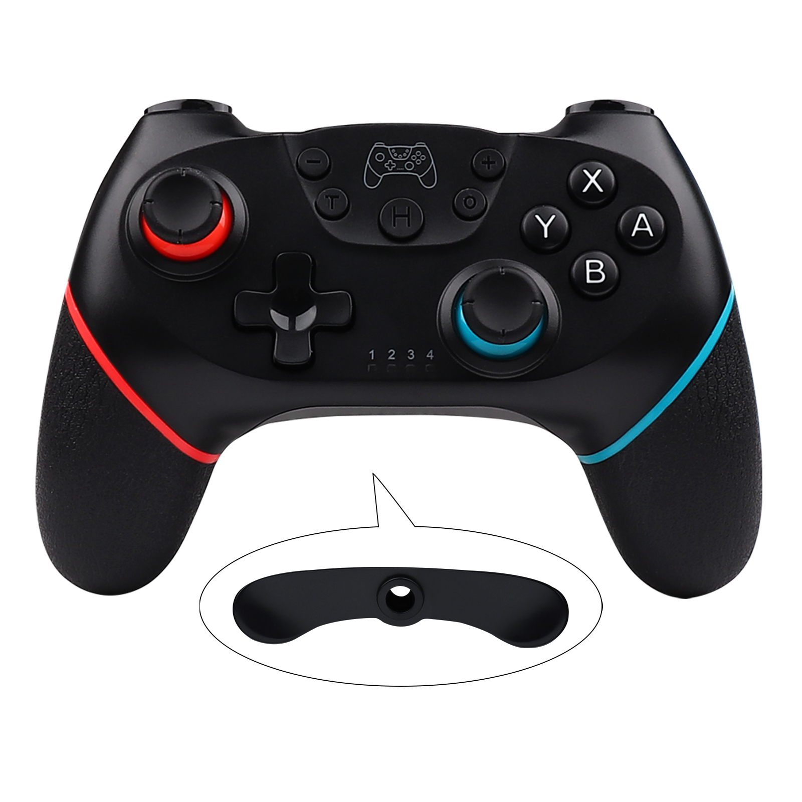 ดำ L แดง + R น้ำเงิน