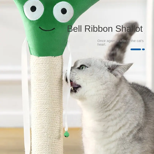 Griffoir pour chat avec clochette, griffoir en sisal pour chats, tour griffoir pour chat série Alimentation Mignonne, colonne à griffer pour chat - Product Image 5