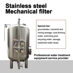 Tangki filter air baja antikarat, sistem penyaring air berbeda ukuran