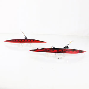 Reflector de parachoques trasero para Hyundai <span class=keywords><strong>Elantra</strong></span> 2021 <span class=keywords><strong>2022</strong></span>, luz de freno, lente roja, luz LED antiniebla de advertencia, señal de giro - Product Image 2