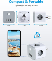 Multiprises murales USB à 4 prises CA et 3 ports avec ports de charge à haut rendement