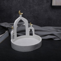 Vente directe usine – Meilleures ventes : Boîte de rangement pour bijoux, design Moyen-Orient, en forme de croissant de lune, tour et château, pour décorations de Ramadan