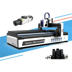 Nieuwe Houten Router Met Roterende Machine 3 + 1 As 1325 1530 Hout Router Atc Cnc Router Machine