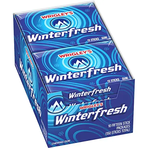 ريجلي) Winterfresh اللثة 15-عصا حزمة (10 حزم)