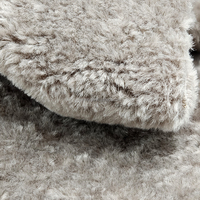 Tissu en fausse fourrure d'agneau flocon de neige à prix d'usine pour vêtements