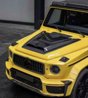 Kit de carrosserie en carbone sec pour Mercedes Benz Classe G W464 W465 2019-2025 Upgrade G800 Style Bumper avant et arrière Spoiler Hood Kit