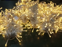 Guirlandes LED professionnelles personnalisées, prise US, étanches IP44, blanc chaud, pour décoration extérieure de Noël, de mariages et de festivals
