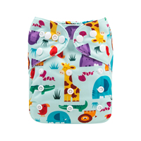 ALVABABY Couches lavables à poche taille unique sans insert d'usine