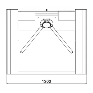 सुरक्षा जांच के लिए चीन सुरक्षा तिपाई टर्नस्टाइल गेट क्यूआर कोड बारकोड स्कैनर टर्नस्टाइल तिपाई शैली