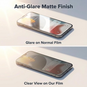 Protection d'écran mate pour IP13, <span class=keywords><strong>anti</strong></span>-<span class=keywords><strong>espion</strong></span>, <span class=keywords><strong>anti</strong></span>-reflet, verre trempé, compatible avec les coques, verre trempé pour la confidentialité - Product Image 4