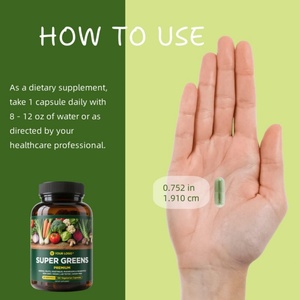Poudre Alimentaire Naturelle Marque Blanche Suppléments Athlétiques Prébiotiques Biologiques Multivitamines Adultes Superaliments Super Greens Nouveaux-nés - Product Image 3