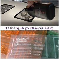 Plaques d'impression en résine photopolymère liquide Xuanlu pour la fabrication de tampons en caoutchouc