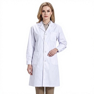<span class=keywords><strong>Camice</strong></span> da Laboratorio in Poliestere Dacron Bianco, Manica Lunga con Logo, per Studenti, Farmacisti, Ospedali, Medici, Estetisti e Laboratori Medici - Product Image 5