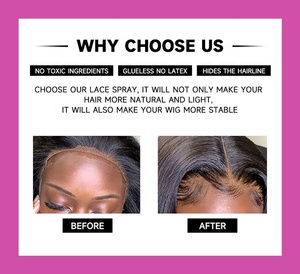 80ml du lịch sang trọng Kích thước ren dính người đàn ông mini vô hình tóc giả keo phun - Product Image 4