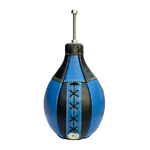 Punching Ball de Cuero Genuino con Logotipo Personalizado, Forma de Barril, Retro, para Boxeo, Entrenamiento de Velocidad, Resistente, Unisex, para Todas las Estaciones - Product Image 1