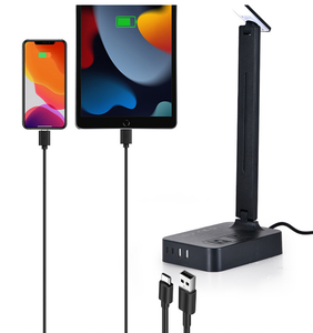 Modern Nordic Minimalist PC Material <b>USB</b> Multi-Function Desk Lamp with AC Socket Touch Control Dimmable <b>LED</b> <b>Lighting</b> and 3CCT - Product Image 2