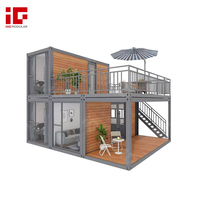 Duplex moderne de luxe préfabriqué Maison modulaire préfabriquée de 2 chambres à coucher Maisons préfabriquées Cottage à deux étages Maison en conteneur portable