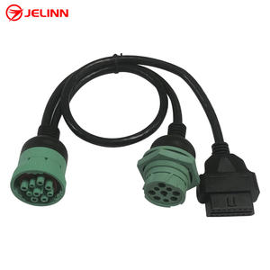 J1939 9 Pin 9pin Conector roscado a OBD 2 OBDII 16 Pin 16pin Splitter Y Cable - Product Image 3