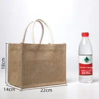 Sac à main en coton et lin écologique non imprimé, motifs peints à la main, idées cadeaux, sacs à main promotionnels en gros
