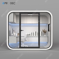 Mobilier d'entreprise salle de bureau modulaire cabine insonorisée de jardin nacelles de réunion extérieures