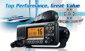 วิทยุสื่อสารทางทะเลแบบติดตั้งถาวร IC-M324G IC-M324 มาตรฐาน IPX7 พร้อม GPS และ VHF สำหรับวิทยุ Icom - Product Image 2