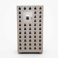 Casier de recharge pour téléphone en métal assemblé intelligent, armoire de rangement en acier avec serrure à combinaison et à clé pour bureaux, casier à colis