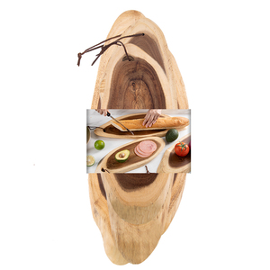 Tagliere in <span class=keywords><strong>Legno</strong></span> Naturale Biologico <span class=keywords><strong>Grezzo</strong></span>, Utensile da Cucina Multifunzionale Personalizzabile, Spessore 2,0 cm - Product Image 3