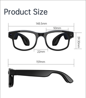 Lunettes caméra intelligentes avec objectif autofocus, capture vidéo 1080P, traduction en temps réel et étanchéité IP64