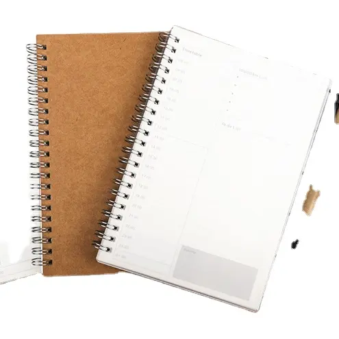 Пользовательский Пластиковый блокнот из полипропилена с прозрачной сеткой, школьная тетрадь для письма, дневника, индивидуальная Обложка