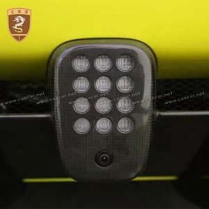 488 estilo de coche Material de fibra de carbono de <span class=keywords><strong>la</strong></span> luz antiniebla trasera cubre adecuado para <span class=keywords><strong>Ferrari</strong></span> 488 auto Accesorios - Product Image 3
