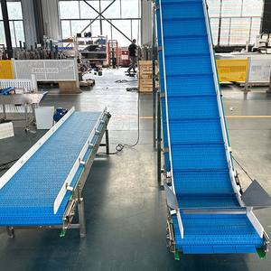 Fabrika Çıkışlı Gıda Sınıfı Modüler Bantlı Konveyör, Meyve ve Sebzeler için Su Damlama Tepsisi ile Düz Üstlü Düz Konveyör - Product Image 5