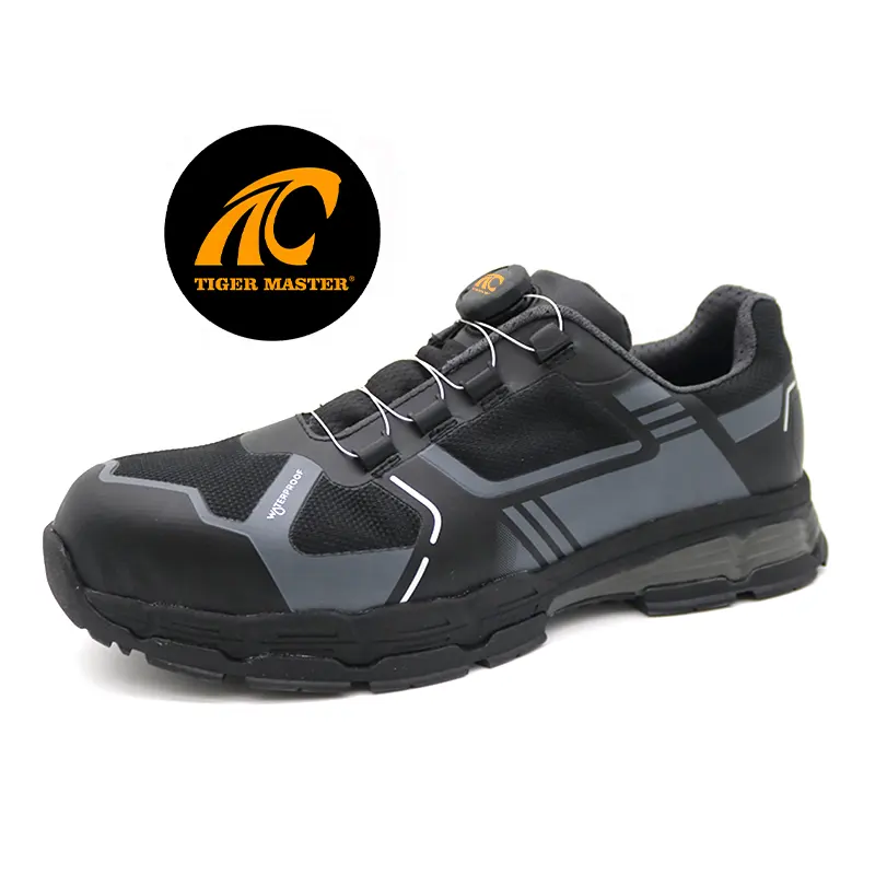 Chaussures de sécurité imperméables de randonnée en plein air de haute qualité s3 résistantes à l'huile et aux acides, antidérapantes, empêchant la perforation des orteils en fibre de verre